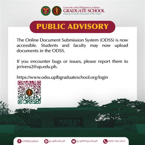 uplb gs odss|PUBLIC ADVISORY The Online .